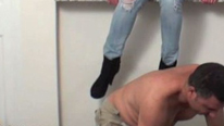 Backyard trampling for a redneck husband